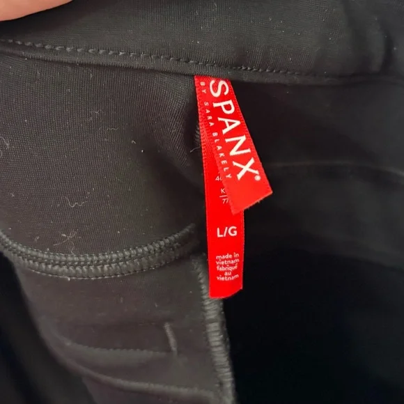❌SOLD❌ SPANX Hi Rise Flare Ponte Perfect Fit Pants Womens Size Large EUC - Picture 9 of 10